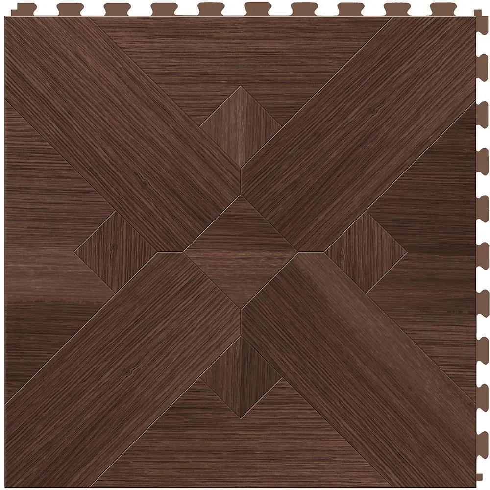 Perfection Floor Tile Bordeaux Wood Collection Bordeaux Driftwood/Satin 20-in x 20-in Water Resistant Interlocking Luxury Flooring (16.7-sq ft), photo 11 of 16