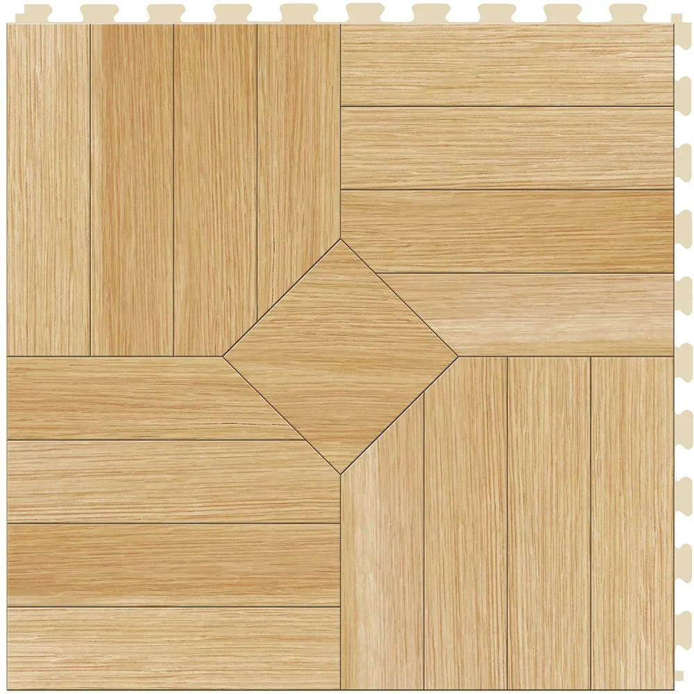 Perfection Floor Tile Bordeaux Wood Collection Bordeaux Driftwood/Satin 20-in x 20-in Water Resistant Interlocking Luxury Flooring (16.7-sq ft), photo 12 of 16