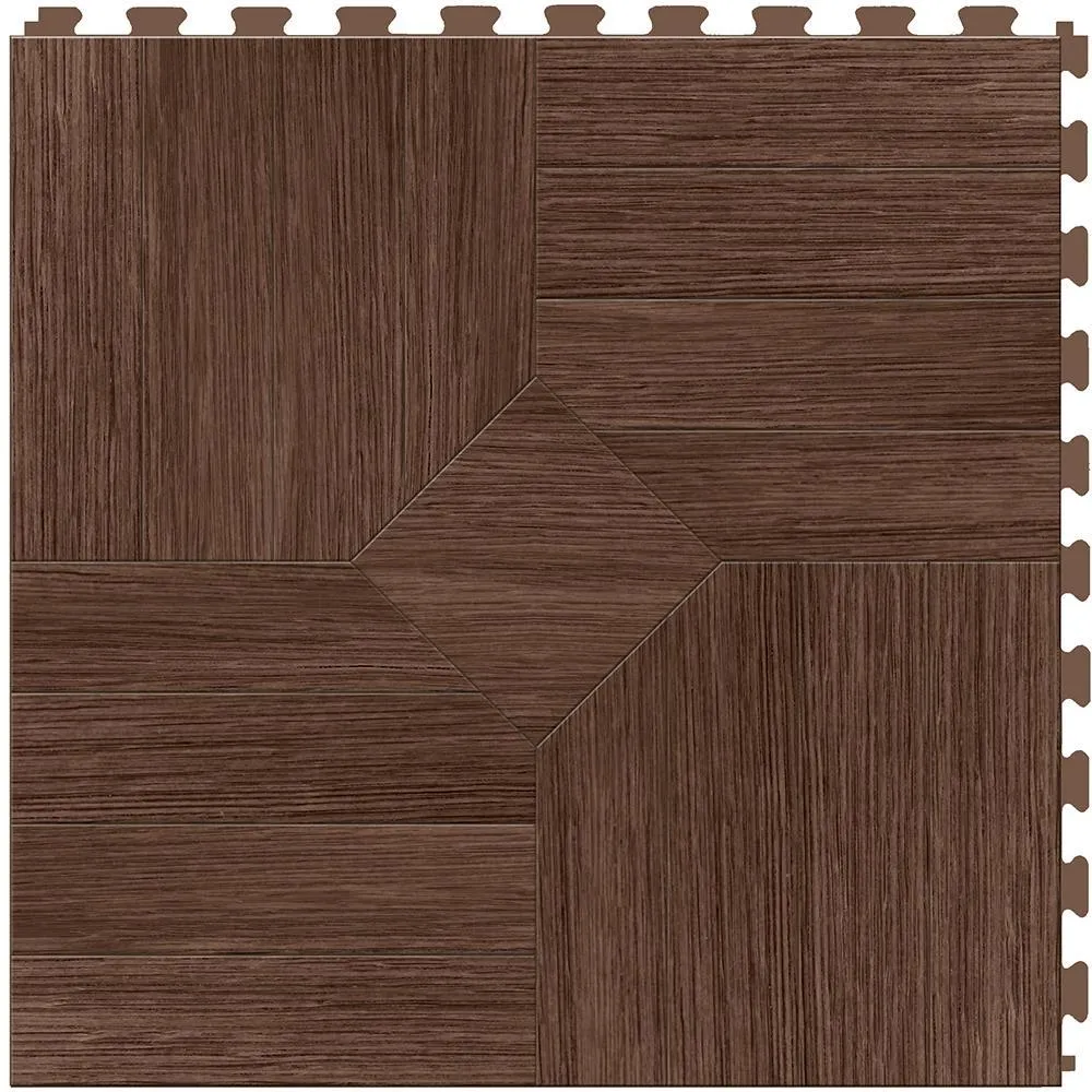 Perfection Floor Tile Bordeaux Wood Collection Bordeaux Driftwood/Satin 20-in x 20-in Water Resistant Interlocking Luxury Flooring (16.7-sq ft), photo 15 of 16