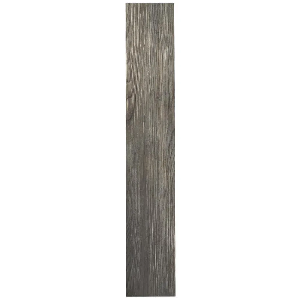 Achim Tivoli II Dark Walnut 6-in Wide x 2-mm Thick Water Resistant Peel and Stick Vinyl Plank Flooring (15-sq ft), photo 8 of 8