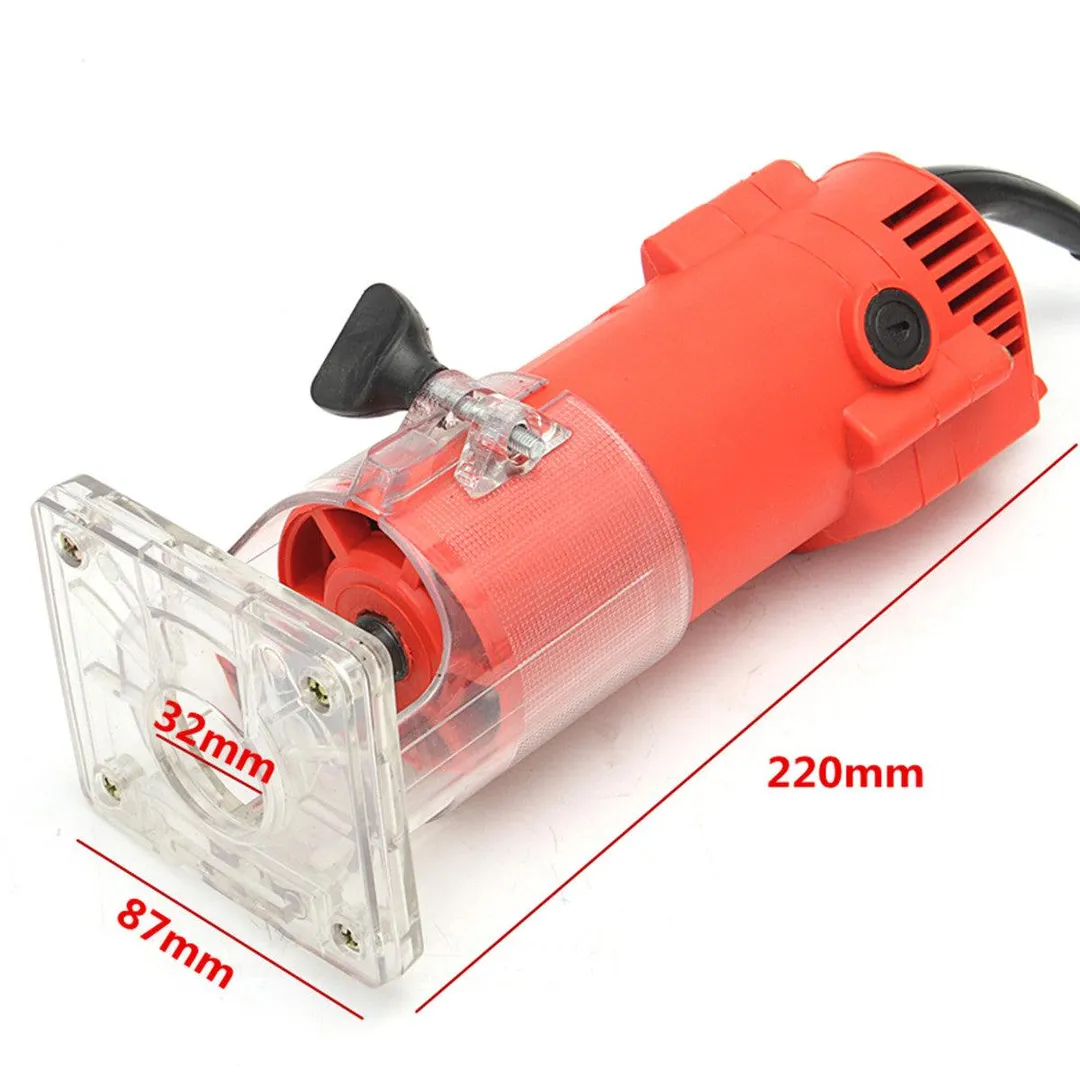 220V 300W 30000RPM 1/4inch 6.35mm Electric Hand Trimmer Router Woodworking cutter Edge Wood Laminate Palm Router Joiners Tool Woodworking, photo 4 of 11