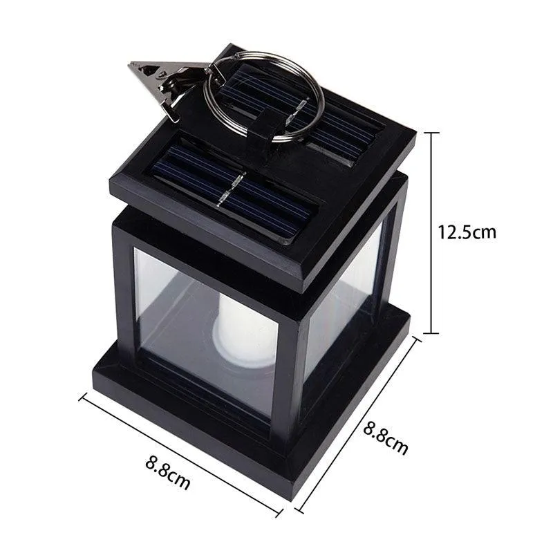 TOPCHANCES Solar Lights Solar Lanterns Dancing Flame Outdoor Hanging Lanterns Lights Decoration Lighting Solar Powered Waterproof Umbrella Lanterns Night Light Auto Sensor for Garden Patio Yard, photo 5 of 11