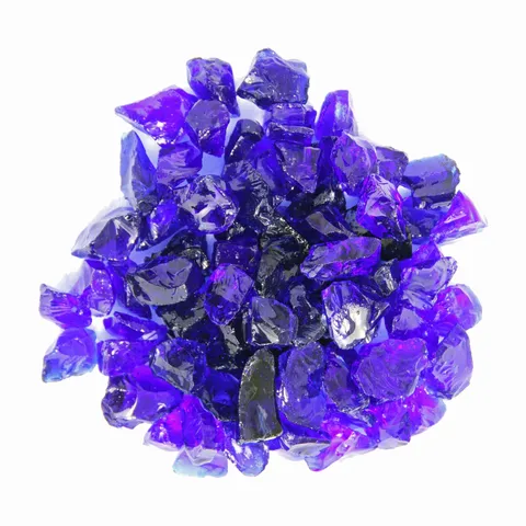 AZ Patio Heaters 20lbs Recycled Fire Pit Fire Glass in Cobalt Blue