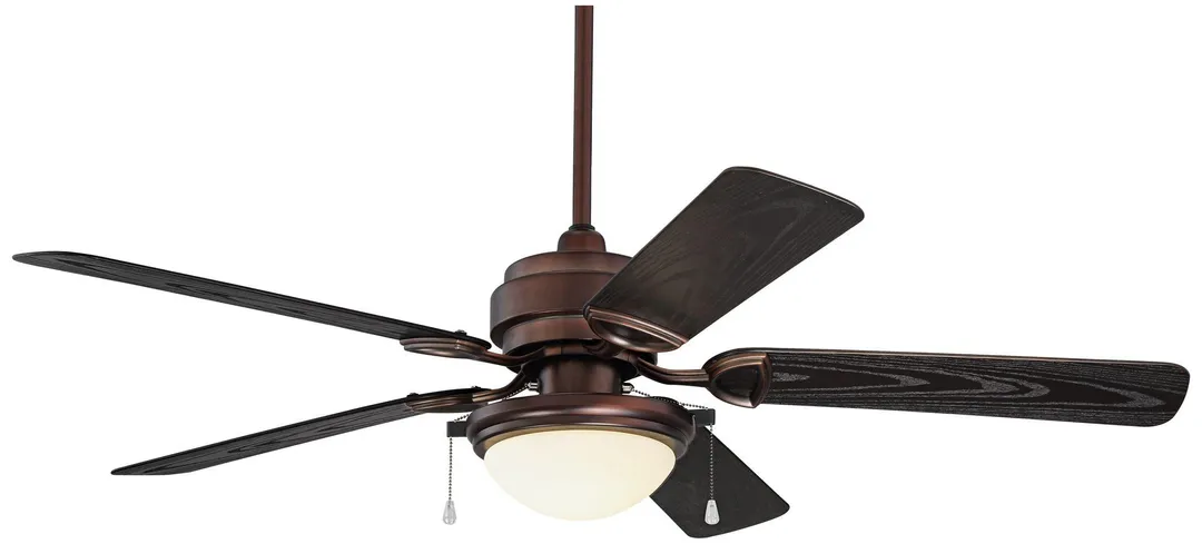 Casa Vieja 52" Casa Vieja Outdoor Ceiling Fan with Light LED Oil Brushed Bronze Wet Rated for Patio Porch, photo 2 of 6