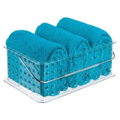 iDesign 8.8 in long · 5.3 in wide · 6.9 in high Clear Storage Basket