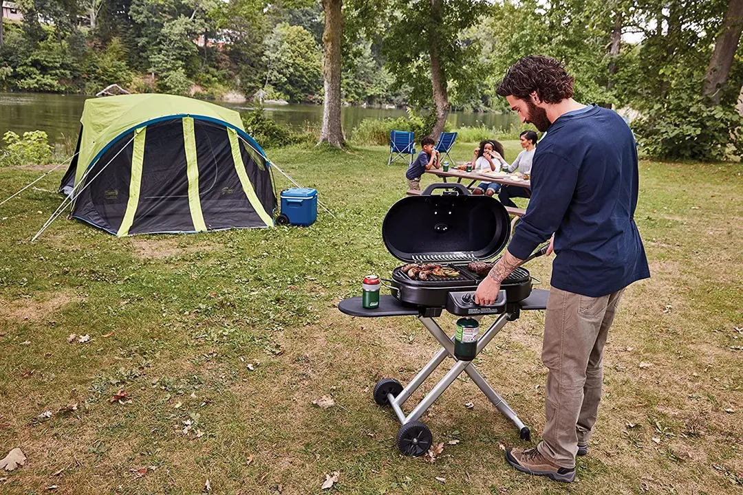Coleman Gas Grill | Portable Propane Grill | RoadTrip 285 Standup Grill, Black, photo 7 of 7