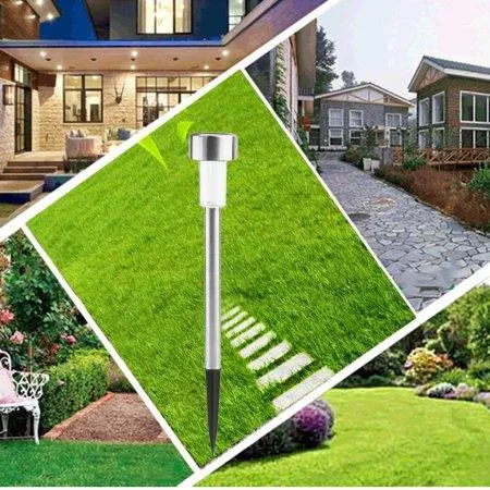 Zimtown 10PCS Spotlight Outdoor Stainless Steel LED Solar Landscape Path Lamp Garden Lights, photo 6 of 10
