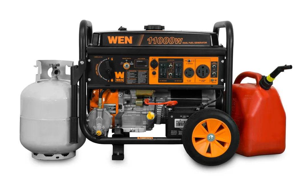 WEN 11,000-Watt 120V/240V Dual Fuel Portable Generator with Wheel Kit and Electric Start - CARB Compliant, photo 2 of 6