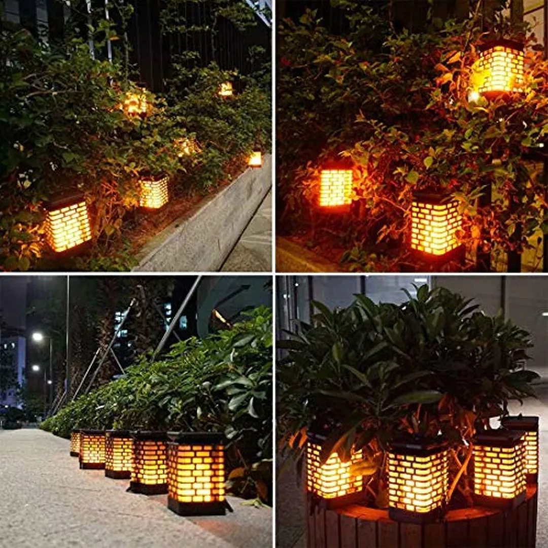 Novashion 99 LEDs Solar Path Lights, Solar Lantern Lights, Dancing Flame IP65 Water-proof For Outdoor Garden Hanging Landscape, photo 4 of 9