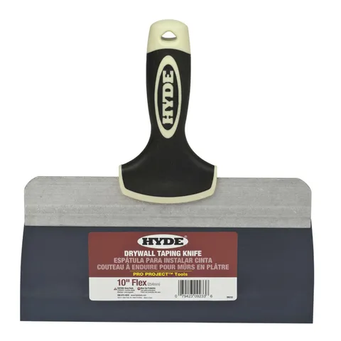 Hyde Pro Project Blue Steel Taping Knife 10 in wide · 10.3 in long
