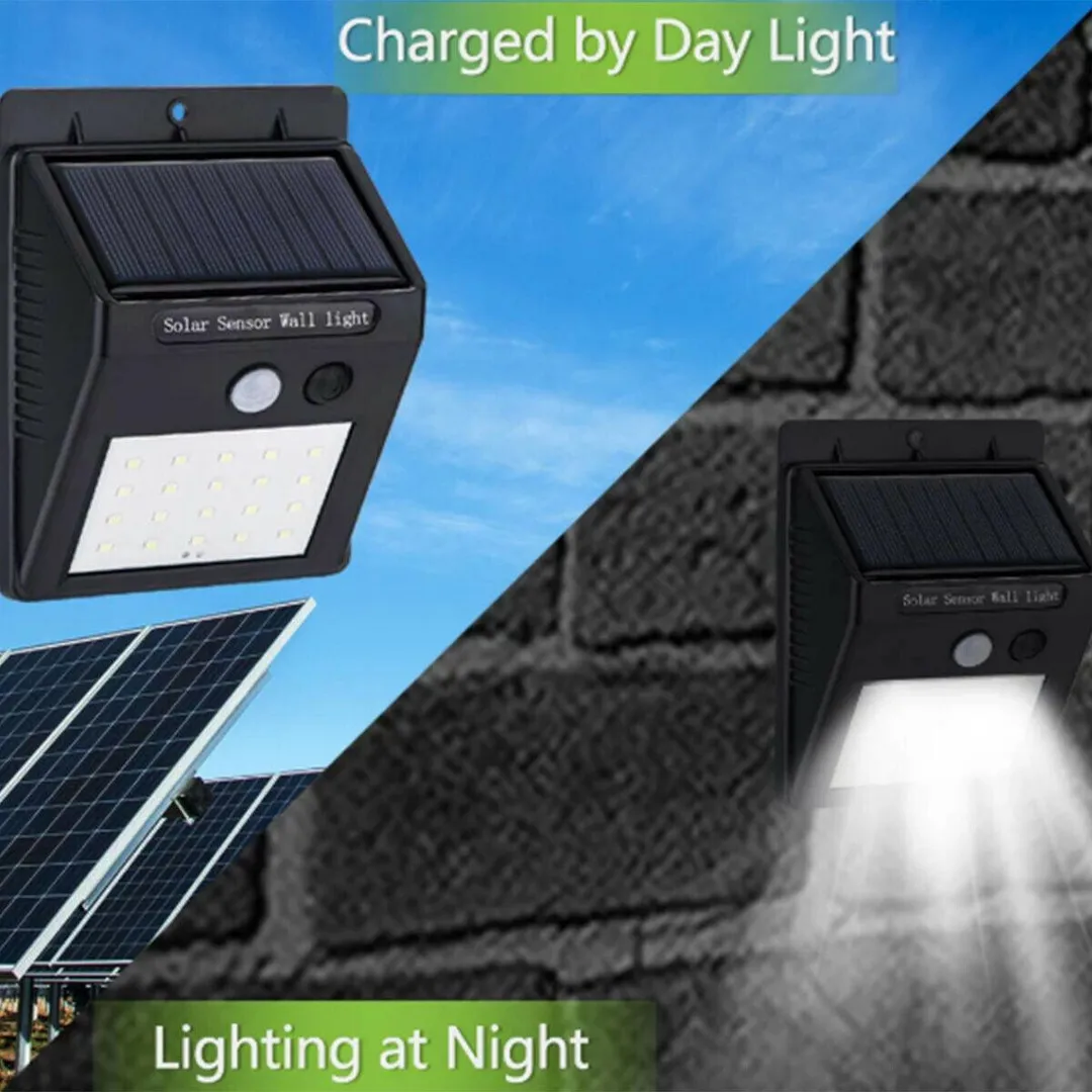 UGTPD Solar Wireless Motion Sensor Lights, 20 LED Flood Lights, IP65 Waterproof Wall Lights Security Lights for Outdoor Garden, Patio, Yard, Deck, Garage, Driveway, Fence Easy-to-Install, photo 5 of 9