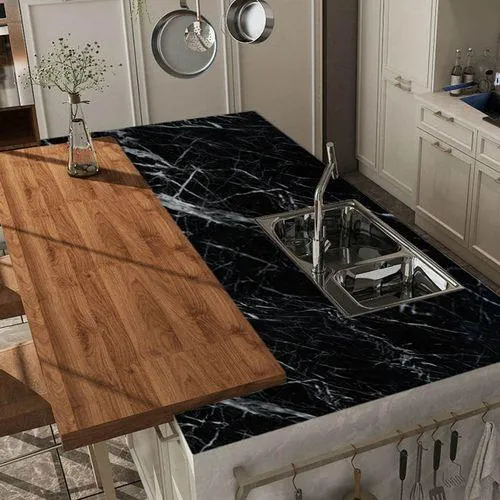 AkoaDa Black Imitation Marble  Countertops Wallpaper for Furniture Kitchen Cabinets Cupboard Shelf Liner Decorative Adhesive Sticker Paper, photo 7 of 8