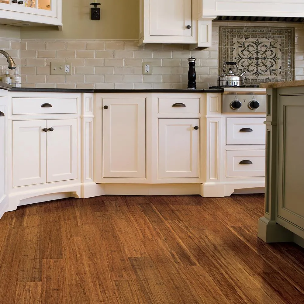 Home Legend Hand Scraped Strand Woven Autumn 3/8 in. Thick x 2-3/8 in. Wide x 36 in. Length Solid Bamboo Flooring (28.5 sq.ft./case), photo 3 of 3