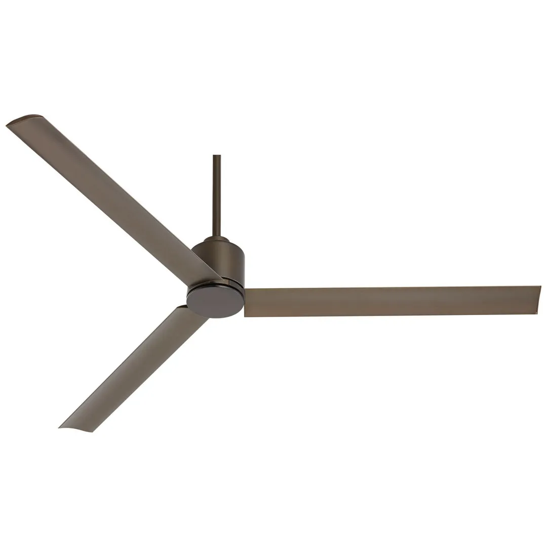 Casa Vieja 60" Casa Vieja Modern Industrial Outdoor Ceiling Fan with Remote Bronze Brown Metal Damp Rated for Patio Porch, photo 7 of 8