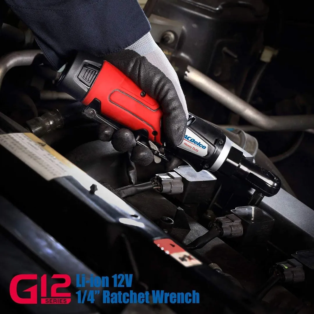 ACDelco ARW1209-K9 G12 Series 12V Li-ion Cordless ¼” & 3/8” Ratchet Wrench Combo Tool Kit,, photo 6 of 9