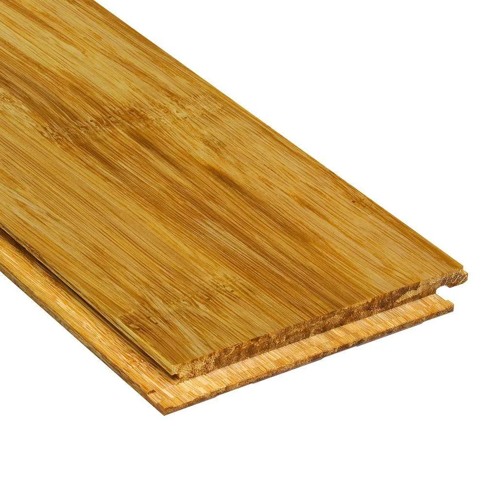 Home Legend Strand Woven Natural 3/8 in. Thick x 4-3/4 in. Wide x 36 in. Length Click Lock Bamboo Flooring (19 sq. ft. / case), photo 2 of 7