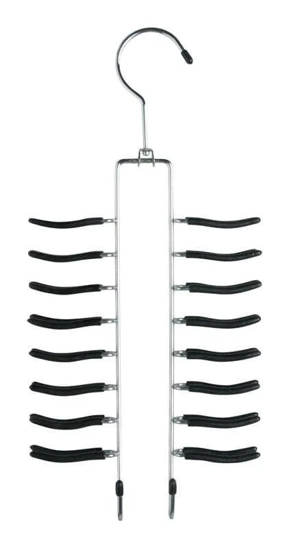 Honey-Can-Do 14-1/2 in high · 1-3/4 in wide · 6-3/4 in long Metal Non-Slip Tie/Belt Organizer 1 pk