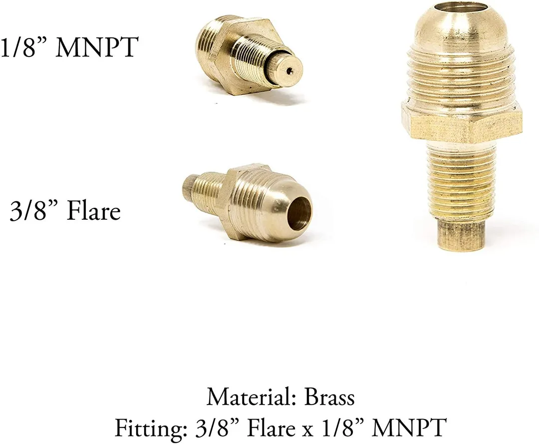 GasOne Propane Regulator with Propane Orifice High Pressure 0-30PSI with PSI Indicator 4 Feet Hose Universal QCC1 for Propane Gas Grill Heater and Fire Pit - 3/8" Female Flare Nut, photo 4 of 7