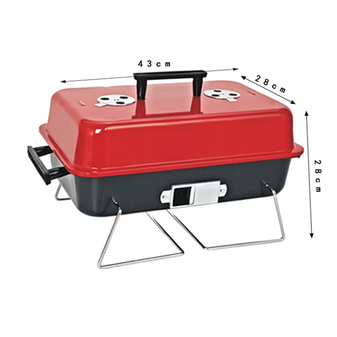 Portable Barbecue Charcoal Grill BBQ Stainless Indoor Outdoor Cooking Grill Set, photo 3 of 9