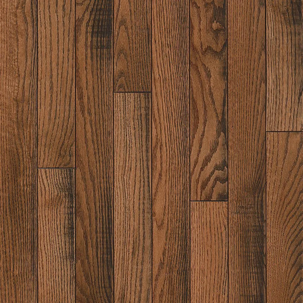 Bruce Revolutionary Rustics Oak Oakleaf Brown 3/4 in. T x 5 in. W x Varying L Solid Hardwood Flooring (23.5 sq.ft./case), photo 13 of 23