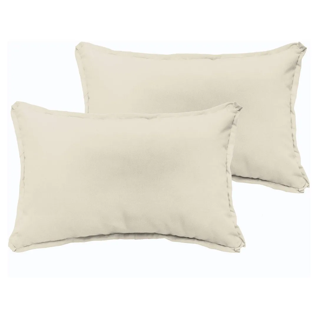 Mozaic Company Sunbrella Outdoor Lumbar Pillow with Flange Edge - Set of 2, photo 4 of 9