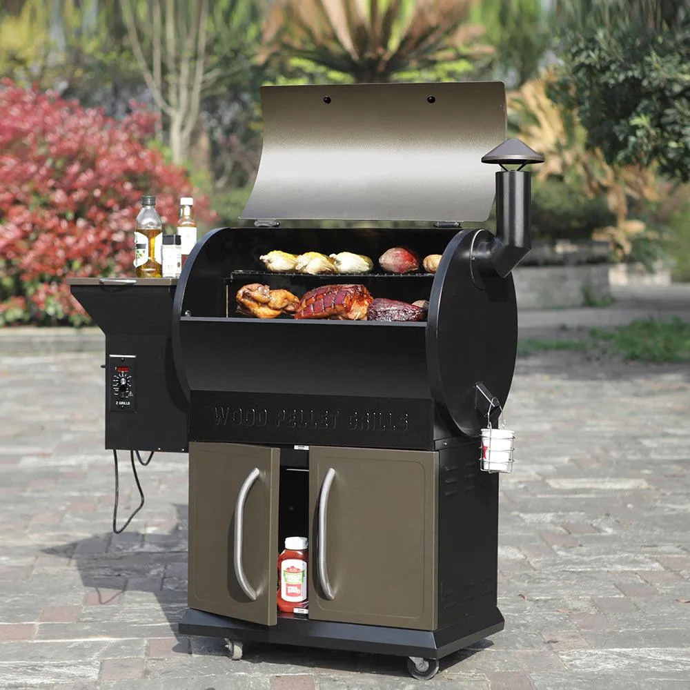 Z GRILLS ZPG-700D 2020 Upgrade Wood Pellet Grill & Smoker, 8 in 1 BBQ Grill Auto Temperature Control, inch Cooking Area, 700 sq in Bronze, photo 10 of 10