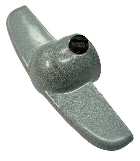 5.8 in. L Gray Die-Cast Handle for Jalousie Window 1 pk