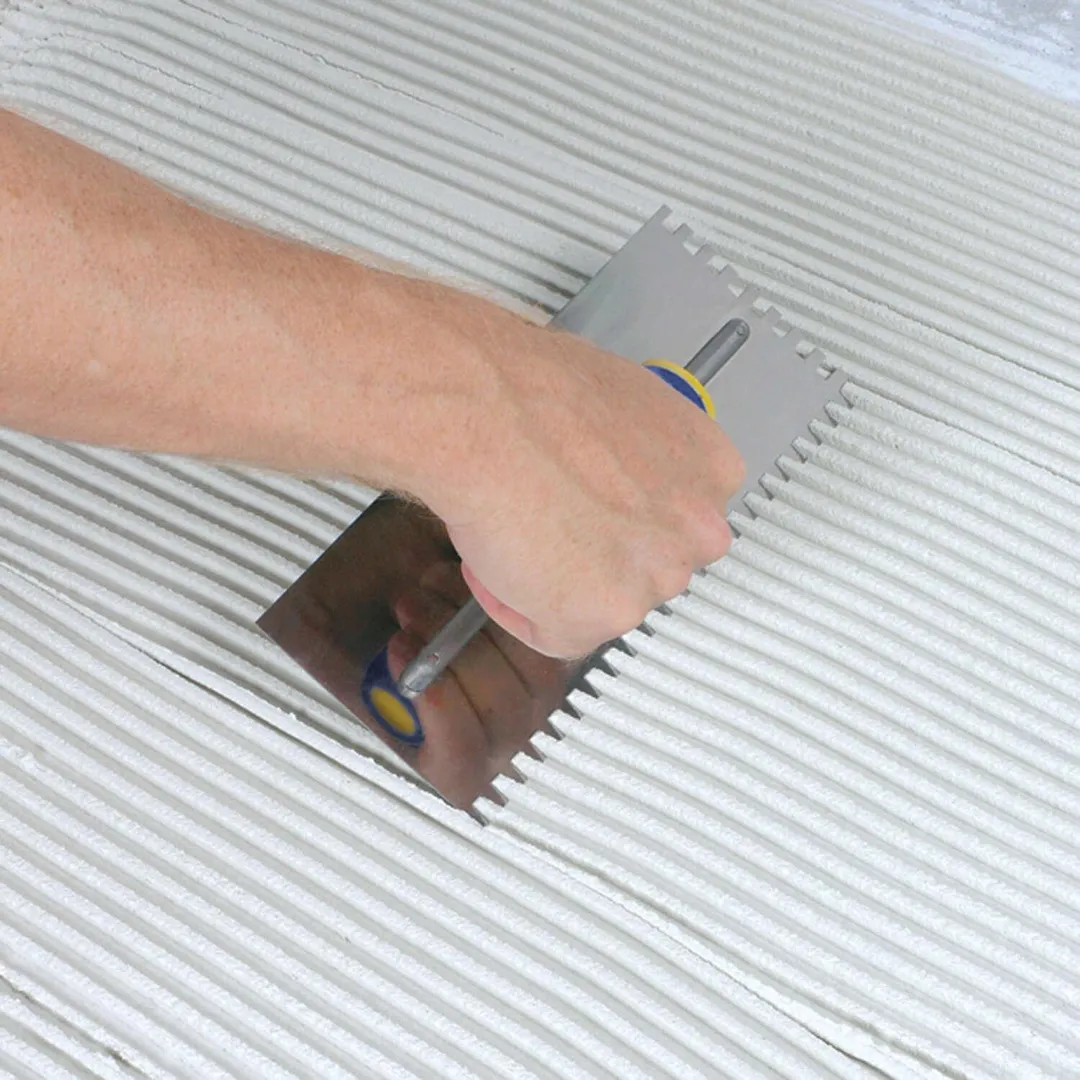 QEP 11 in. W X 4-1/2 in. L Stainless Steel Square Notched Trowel, photo 3 of 3