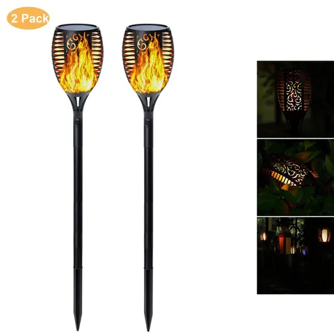 2/4 Pack Solar Torch Lights