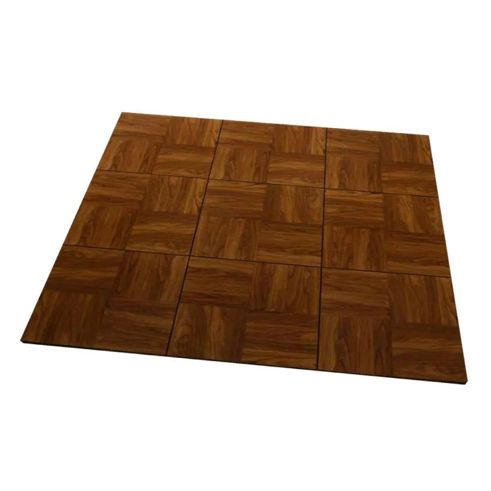 Greatmats Max Tile 12 in. x 12 in. x 5/8 in. Dark Oak Vinyl Interlocking Raised Modular Floor Tile (Case of 26), photo 2 of 8