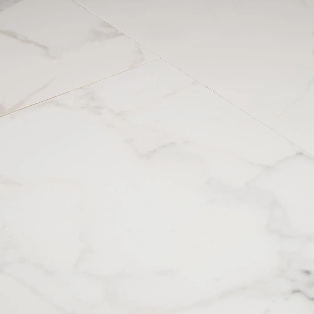 Carrara 24 in. x 24 in. Polished Porcelain Floor and Wall Tile (16 sq. ft. / case), photo 3 of 5