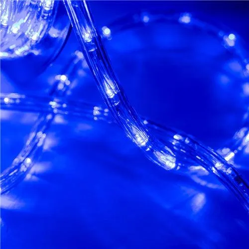 Ainfox 110V 100 Ft. 2 WireLed Rope Lights Strip Waterproof Indoor Outdoor Use for Backyard Party Christmas Thanksgiving Decoration (Blue), photo 5 of 11