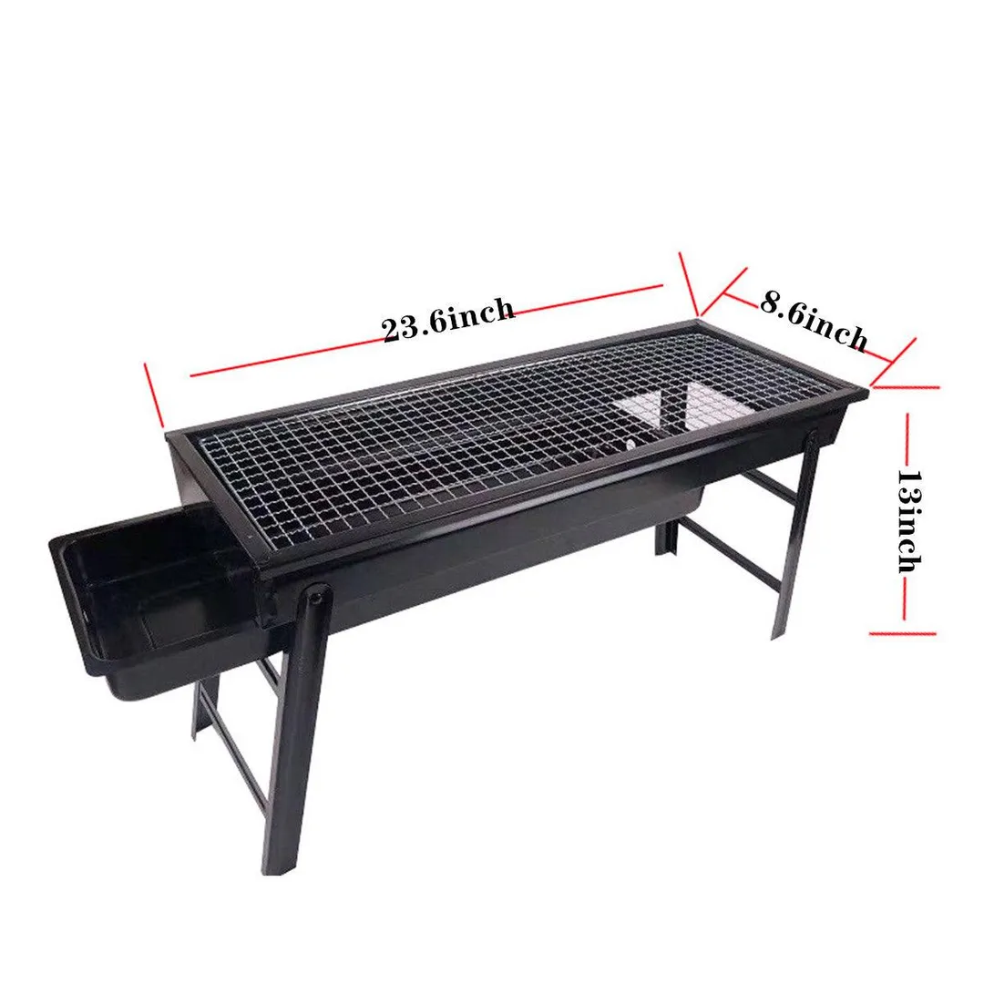 Foldable BBQ Grill,BBQ Charcoal Grill,Portable Barbecue Camping Picnic Grill Stove Outdoor,Barbecue Portable Folding Grill Barbecue Kits for Cooking Camping Hiking Picnic Garden Terrace Travel, photo 2 of 7