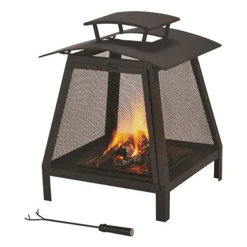 FP-102 Screened Outdoor Fireplace