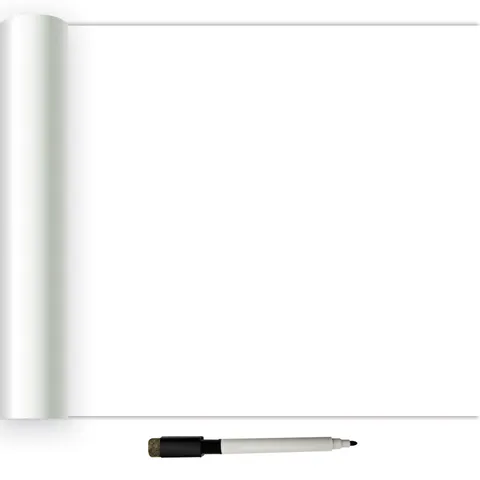 White Dry Erase Peel & Stick Wallpaper