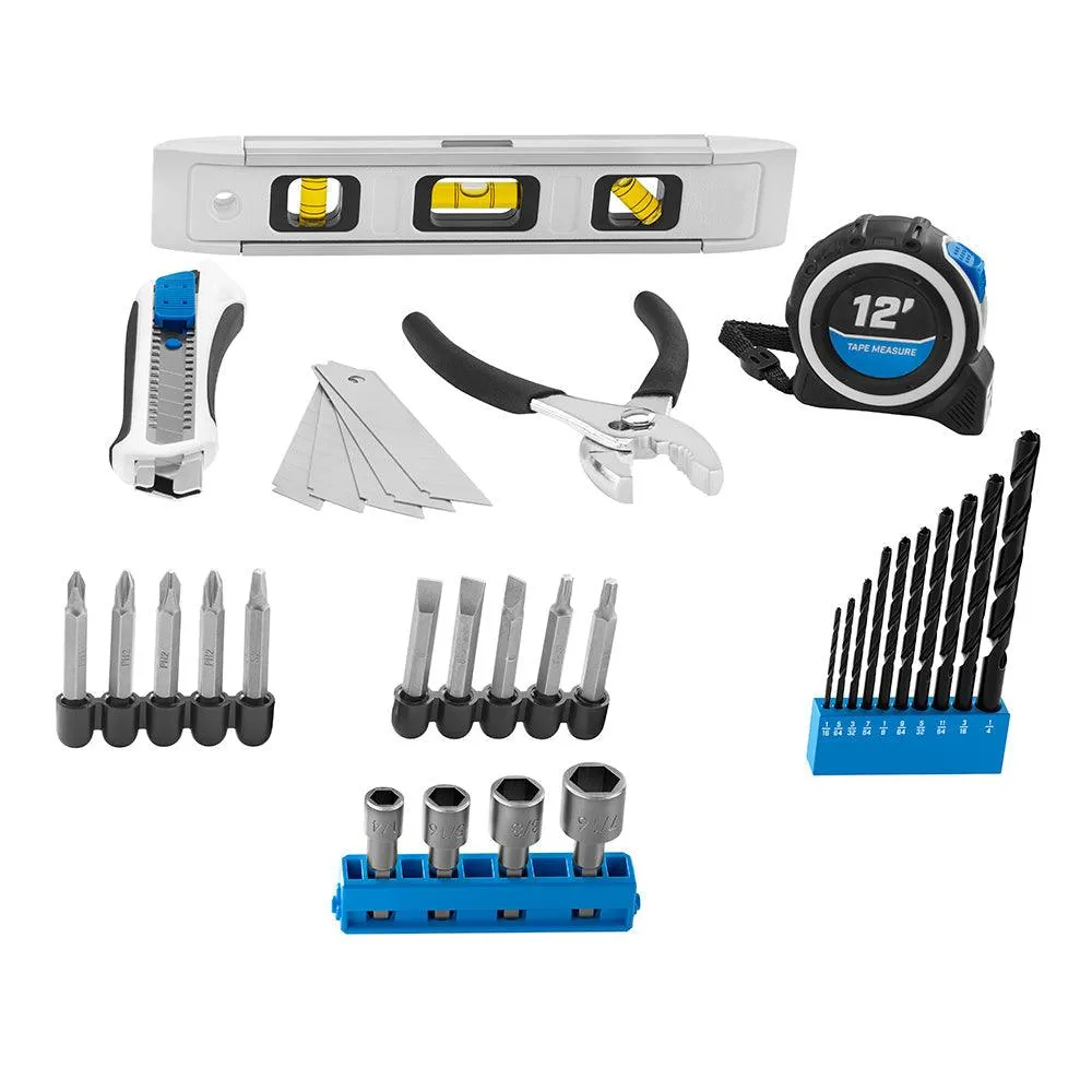 HART 20-Volt Cordless 36-Piece Project Kit, 3/8-inch Drill/Driver and 10-inch Storage Bag, (1) 1.5Ah Lithium-Ion Battery, photo 6 of 11