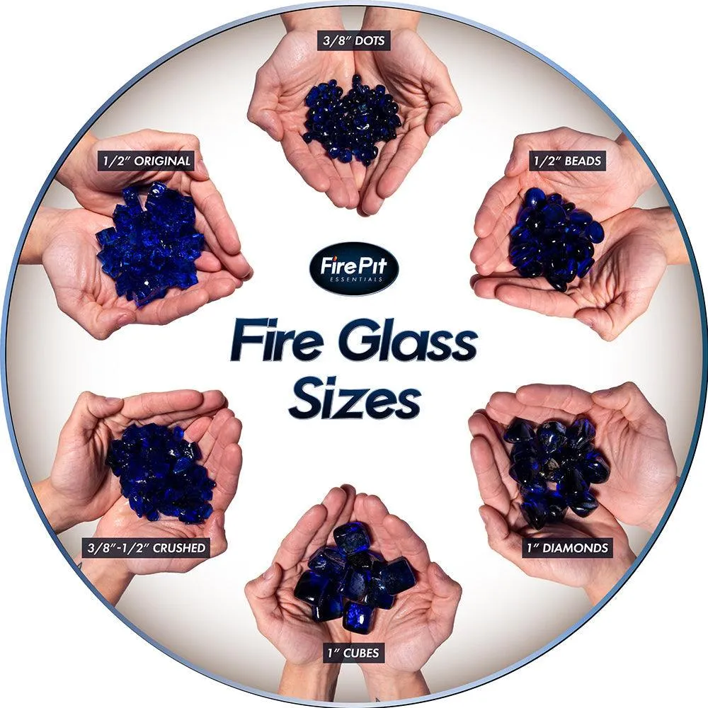 Fire Pit Essentials Marlboro Red Crushed Fire Pit Glass | 3/8”-1/2”, 10 lbs, photo 3 of 4
