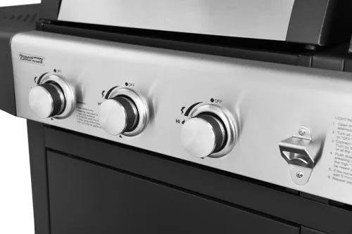 Royal Gourmet ZH3002 3-Burner 27,000-BTU Dual Fuel Cabinet Gas and Charcoal Grill Combo, Outdoor Barbecue, Black, photo 3 of 6