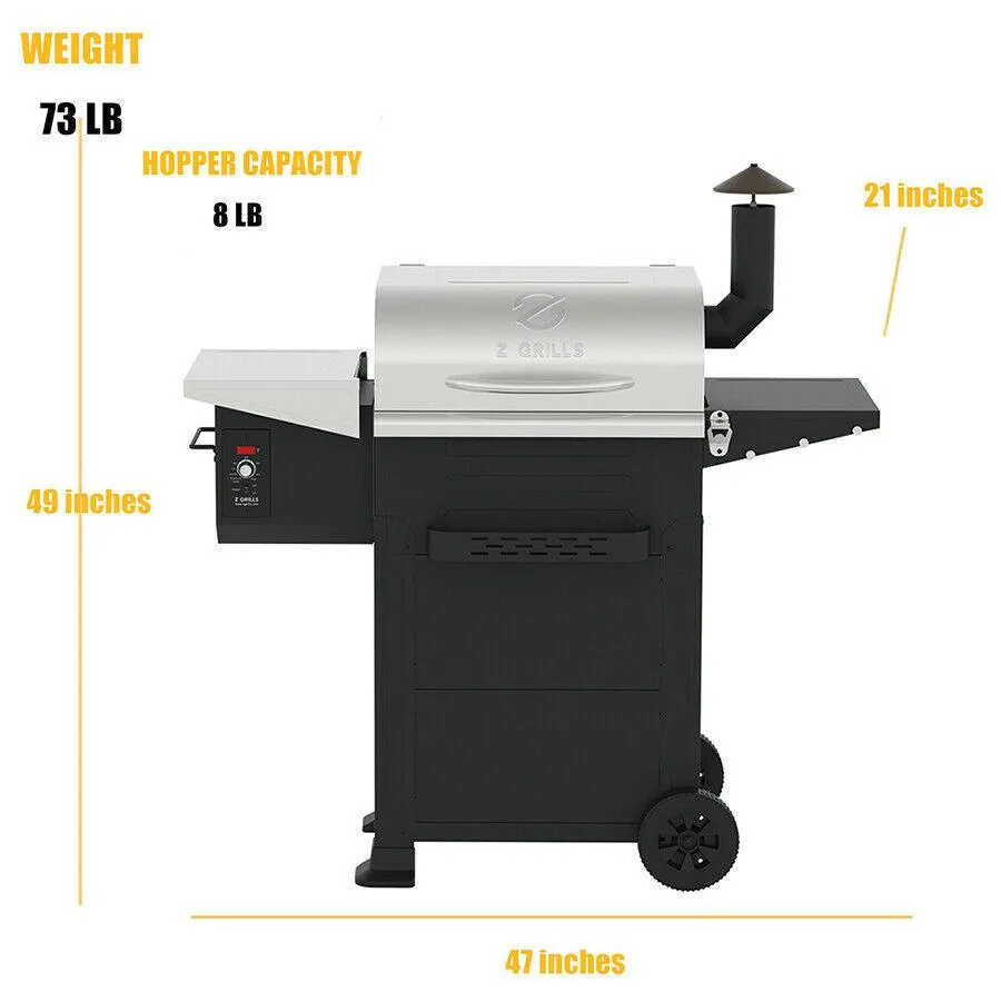 Z Grills L6002E Smart Wood Pellet Grill 6 in1 Outdoor BBQ Smoker 600 SQ Inches Cooking Area, photo 6 of 8