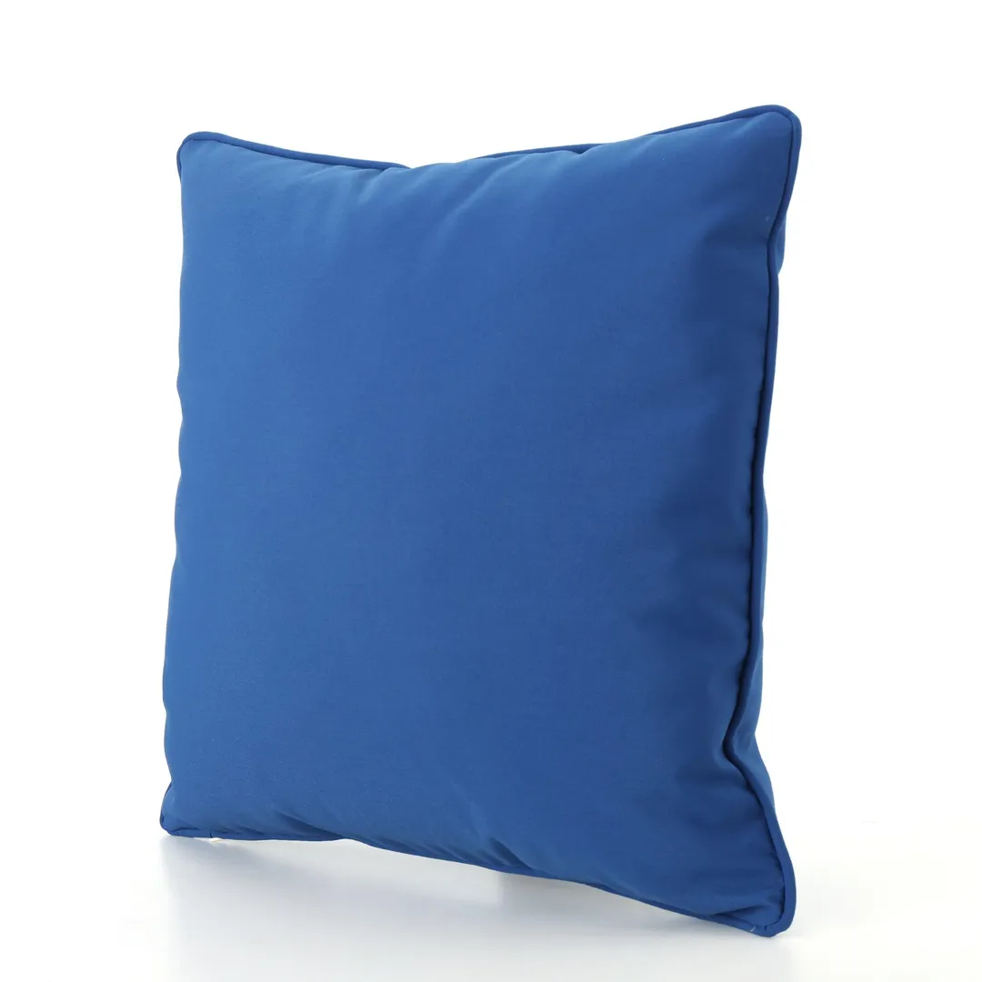 Esme Outdoor Water Resistant Fabric Pillows, Set of 3, Blue, photo 3 of 11