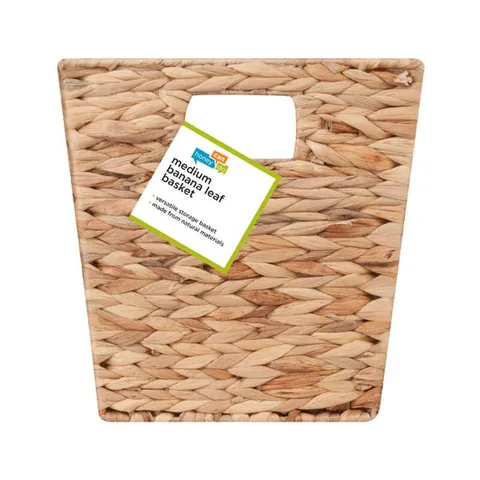 Honey-Can-Do Banana Leaf 10-1/2 in long · 10-1/2 in wide · 10-1/2 in high Brown/Natural Storage Basket