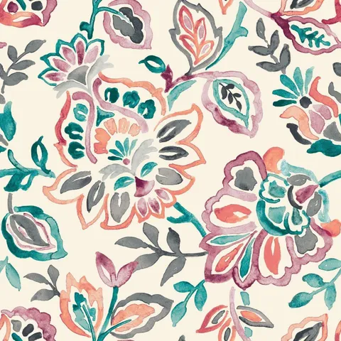 Playful Jacobean Peel & Stick Wallpaper