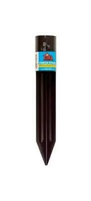 3PK Tiki Black Metal 10.61 in. Torch Stake Outdoor Decor