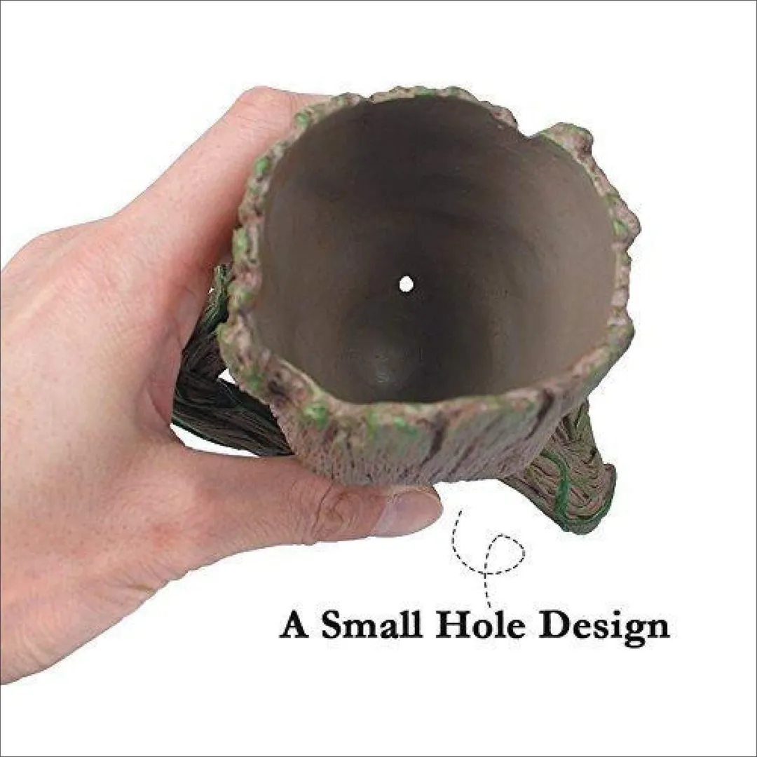 Flowerpot Treeman Heart-Shaped Groot Succulent Planter Cute Green Plants Flower Pot with Hole Pen Holder Small, photo 4 of 5