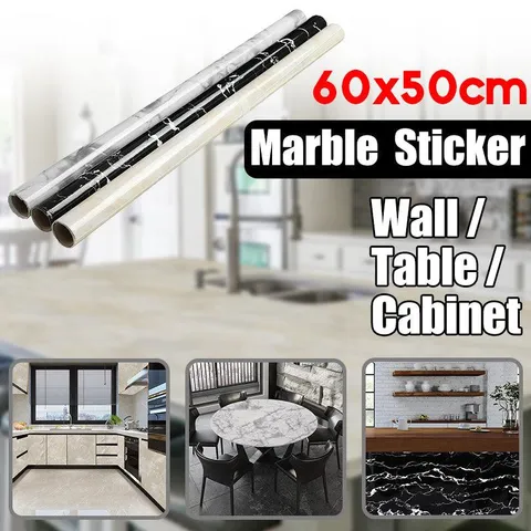 Marble Contact Paper Peel and Stick Countertop Granite Wallpaper for Kitchen Cabinet Vinyl Waterproof Self Adhesive Removable Wall Paper Decorative for Home Decor 23.6“ X19.6”