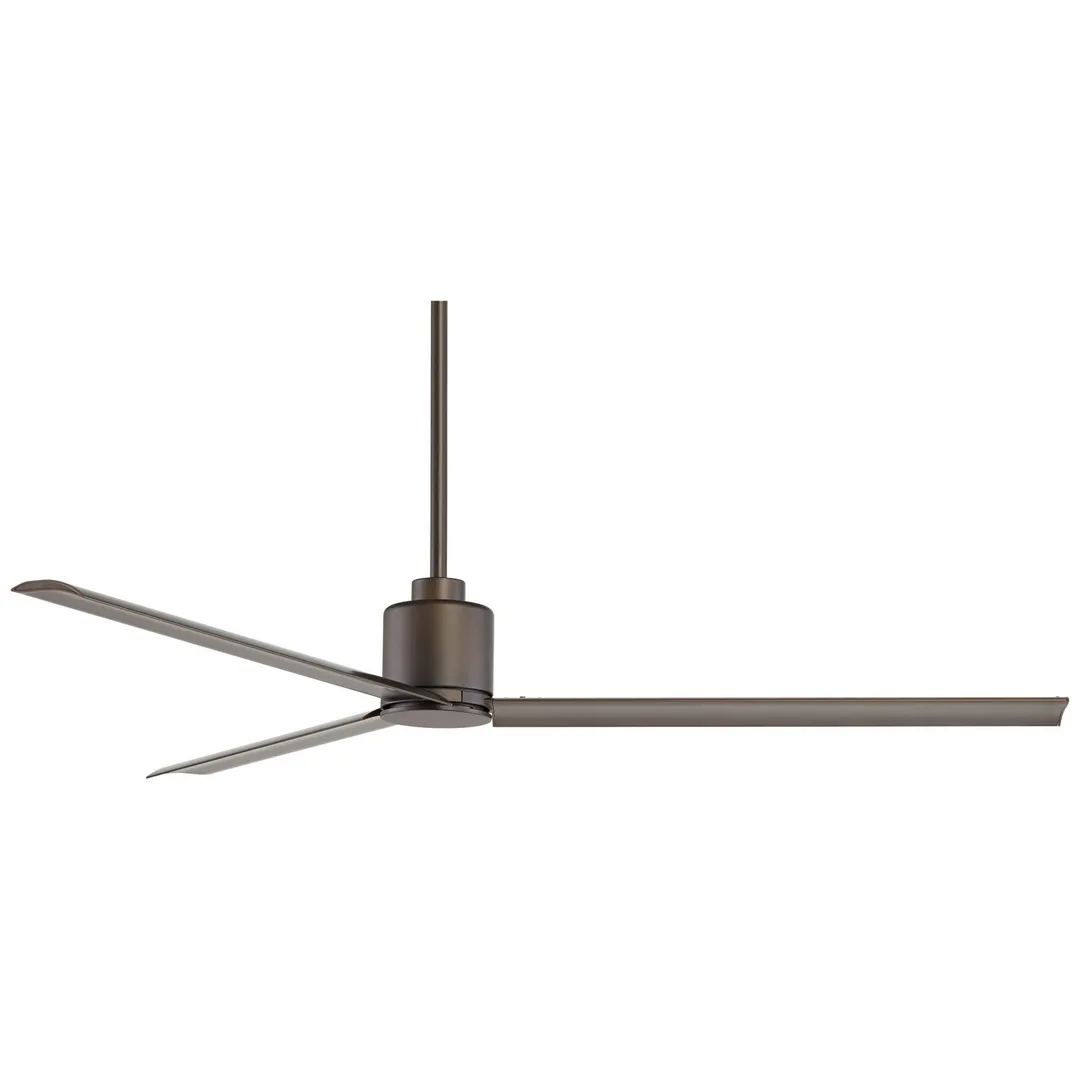 Casa Vieja 60" Casa Vieja Modern Industrial Outdoor Ceiling Fan with Remote Bronze Brown Metal Damp Rated for Patio Porch, photo 8 of 8