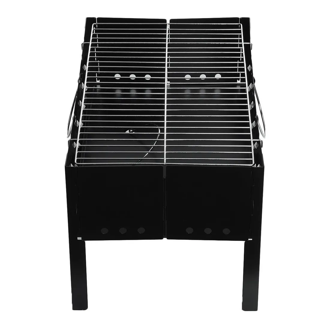 Portable Charcoal BBQ Grill, Folding Kabob Grill Premium Iron Camping Grill for Outdoor Garden Patio Cooking Camping Hiking Picnics Garden Travel, photo 8 of 10