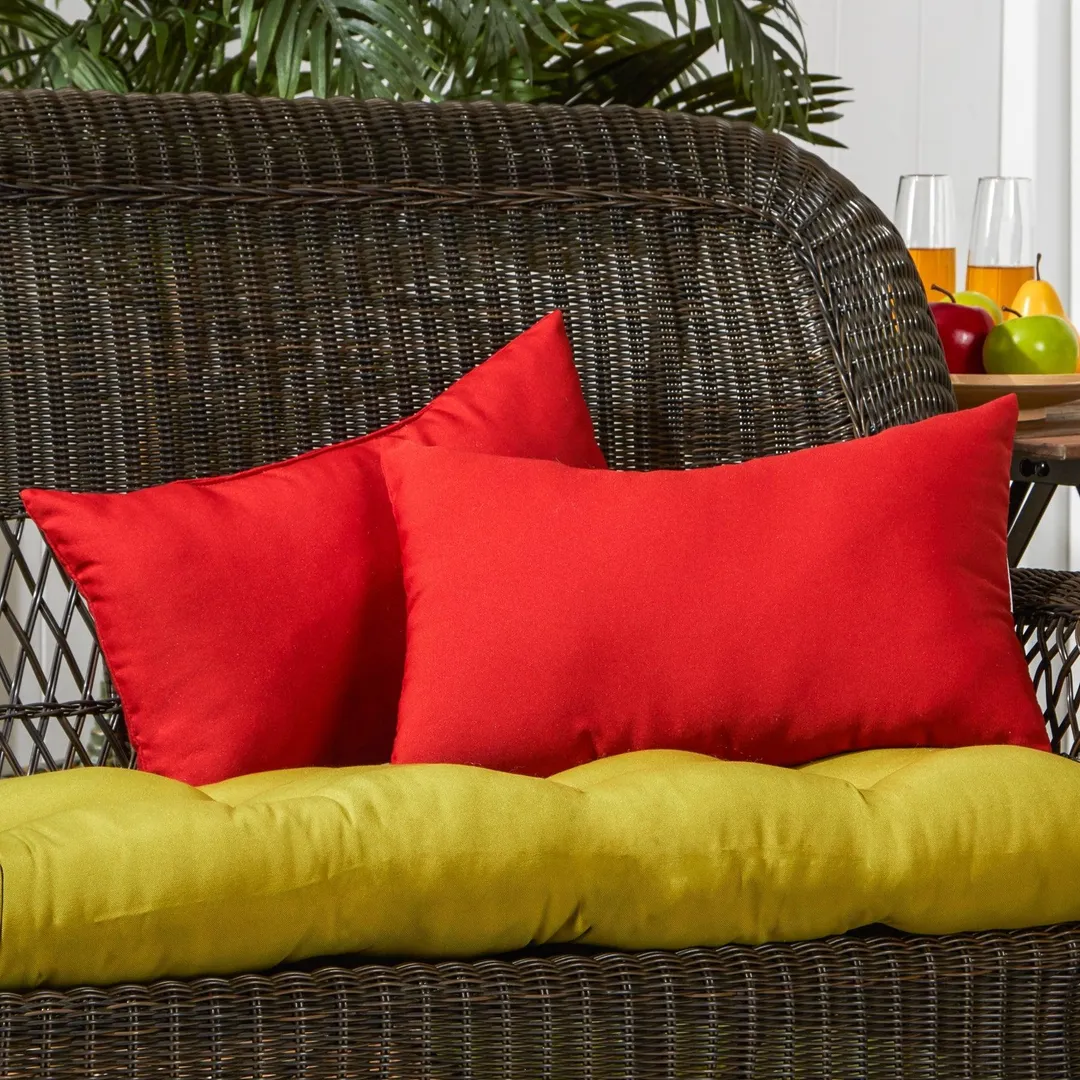 Greendale Home Fashions Rectangle Outdoor Accent Pillow, Set of 2, photo 2 of 5