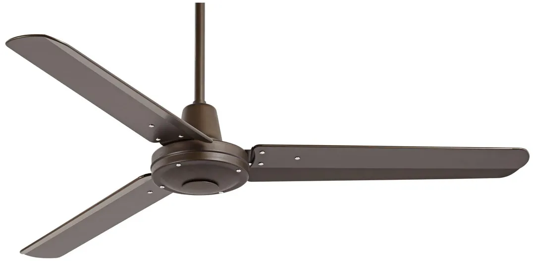 Casa Vieja 52" Casa Vieja Industrial Outdoor Ceiling Fan with Remote Control Oil Rubbed Bronze Damp Rated for Patio Porch, photo 2 of 7