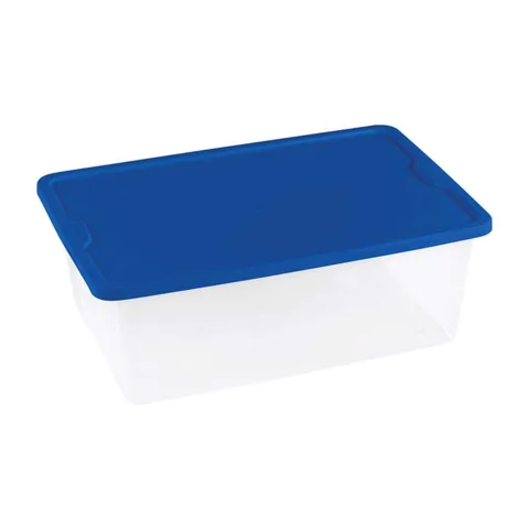 Homz snaplock 5.62 in high · 16.25 in wide · 11 in deep Stackable Storage Tote